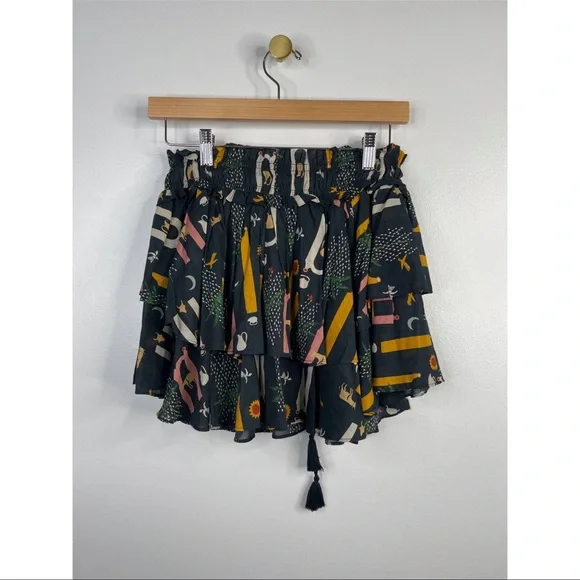 Carolina K Marcia Mini Skirt & Blouse Set in Five Elements Women's Size XS NWOT - Picture 2 of 11